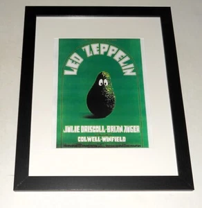 Framed Led Zeppelin 1969 Winterland Bill Graham Handbill 4/24/69 - 14" x 17" - Picture 1 of 3