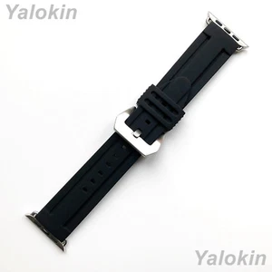 Silber Finish Armband WD Buckle (BM) Apple Watch Ultra 3 2 1, 11 10 SE 3 Series - Bild 1 von 4