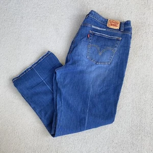 Levi's 515 Boot Cut Denim Blue Damenjeans Größe 24S Schrittlänge 29,5 Medium Wash - Bild 1 von 11