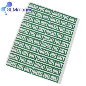 DIESEL FUEL ONLY Automotive Decals Gas Can Stickers Truck Labels Green Vinyl 20X - Picture 1 of 3