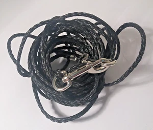 Coastal Poly Cat Tie Out with Nickel-Plated Swivel Snaps 15-Feet Black - Picture 1 of 2