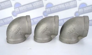 Lot of 3 - GALE - 316 Stainless 90° Elbows 1-1/2" Female NPT Threaded, 150 (NEW) - Picture 1 of 8