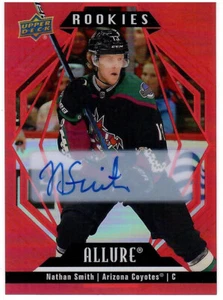 2022-23 UPPER DECK UD ALLURE NATHAN SMITH RED RAINBOW AUTO RC #128 - Picture 1 of 1