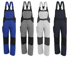 X-Serie Herren Latzhose Arbeitshose Berufskleidung Montage Maler weiß grau blau