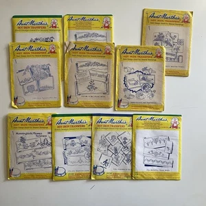 Lot Of 10 Aunt Martha's Hot Iron Transfers Decorative Stitching Embroidery - Bild 1 von 7