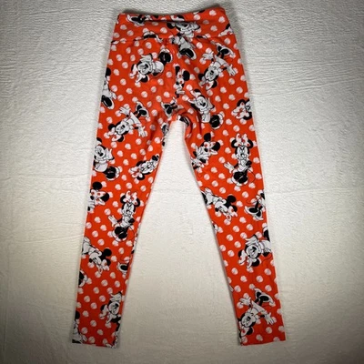 Leggings LuLaRoe Disney TC MINNIE MOUSE Naranja Cítrico POLKA DOT Talla Única Foto 1 de 4