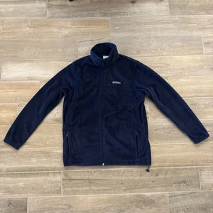 Columbia Men's Steens Mountain 2.0 Full Zip Fleece Jacket Large Navy Blue LT - Picture 1 of 5