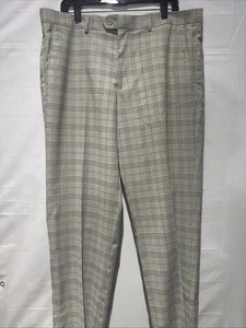 Bocaccio Uomo Men’s Dress Slacks Sz 36L Plaid - Picture 1 of 6