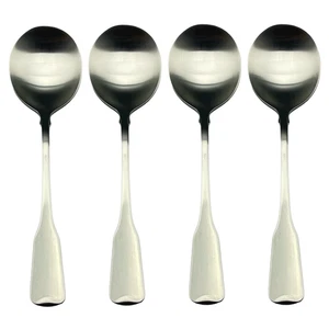 Oneida American Colonial 18/8 Edelstahl SM Runde Bouillon Löffel (4er Set) NICHT - Bild 1 von 4