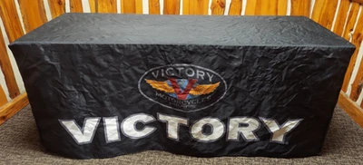 Used OEM Victory Motorcycle 6' x 2.5' x 2.5' Fitted Table Cover w/Zipper - Black - Image 1 of 4