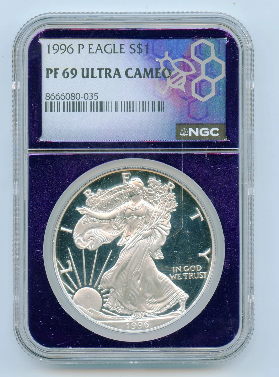 イーグル銀貨 1996 P Eagle PF 69 ULTRA CAMEO s-l400.jpg