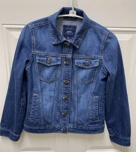 Gap Kids Dark Indigo Blue Denim Jean Jacket Size XL - Picture 1 of 3
