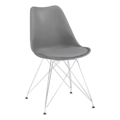 Juniper Polypropylene Dining Side Chair Grey (Set of 2) - Image 1 of 4