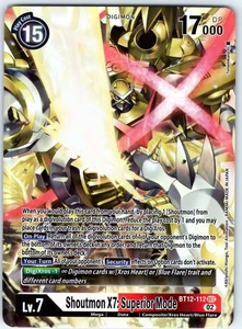 Shoutmon X7: Superior Mode Secret Rare Across Time  BT12-112 SEC NM - Picture 1 of 1