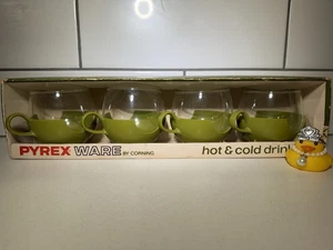 Neu im Karton / Neu aus altem Lagerbestand Pyrex Ware von Corning Heiß & Kalt Getränke Avocado Grün Roly Poly - Bild 1 von 6