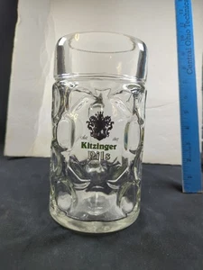Kitzinger Pils Hopfenfeines Spitzenbier Vintage 8" Dimple Heavy Glass Stein Mug - Picture 1 of 6