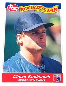 Chuck Knoblauch 6 von 30 Rookie Star Postkarten 1992 - Bild 1 von 3
