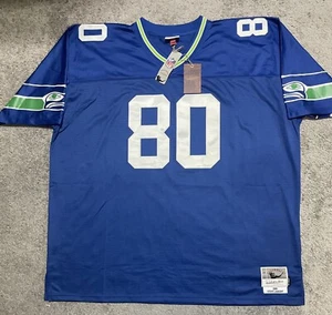 Steve Largent Seattle Seahawks 1985 Jersey Big & Tall Mens 5XLB Mitchell & Ness - Picture 1 of 14