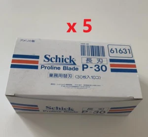 Juego de cuchillas de repuesto Schick Proline 30 piezas x 10 300 piezas P-30 juego de 5 cajas - Imagen 1 de 15
