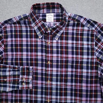 Camisa de pana Brooks Brothers para hombre grande ajuste regente botones a cuadros Foto 1 de 4
