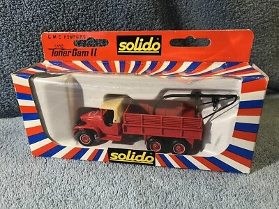 Solido Toner Gram II 1/50 Scale GMC Pompiers Fire Service Truck #3110 MIB (r1) - Image 1 of 4