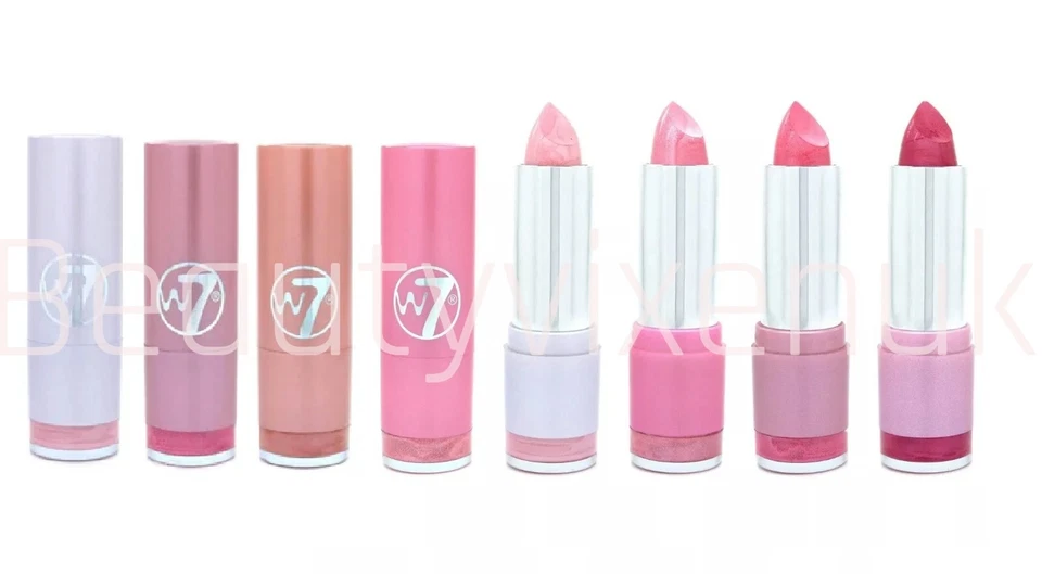 W7 Fashion Lipsticks The Pinks Lipstick Pink Satin Hydrating - Pick your colour - Image 1 of 3