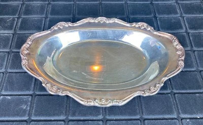 老式 Gorham 银盘托盘/糖果盘。 — 第 1/4 张图片