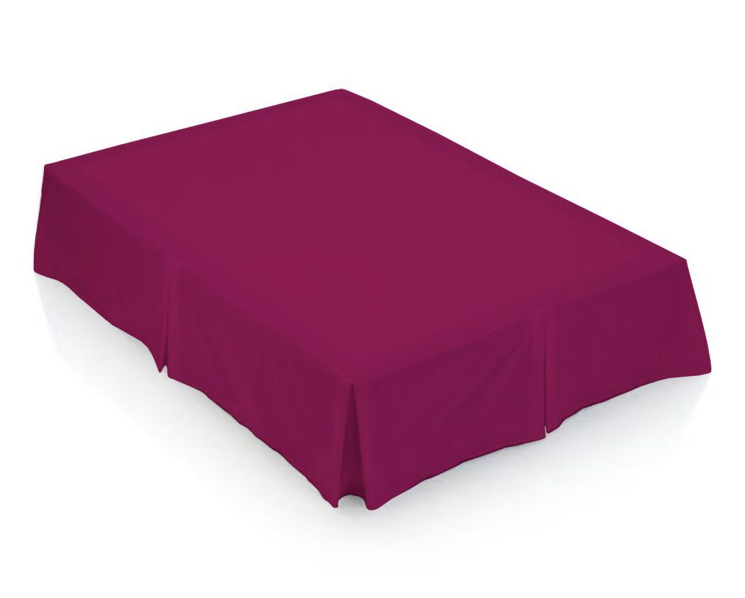 Kick Pleat Bed Base Valance - Dyed Colours