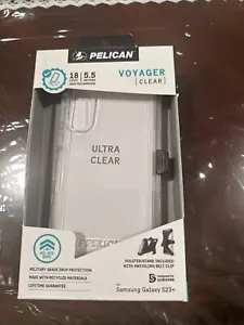 Pelican Voyager Series Case With Holster For Samsung Galaxy S23+ Plus - Clear - Picture 1 of 2