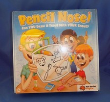 Pencil Nose Game "Can you Draw With Your Nose? ~ Fat Brain Toy Co. Brand New