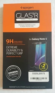 Spigen Samsung Galaxy Note 5 Screen Protector,Tempered Glass 2 Pack - Picture 1 of 6