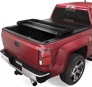 Upgraded Tri-Fold Truck Bed Tonneau Cover Fits for Chevy Silverado 1500 & GMC Si - Picture 1 of 9