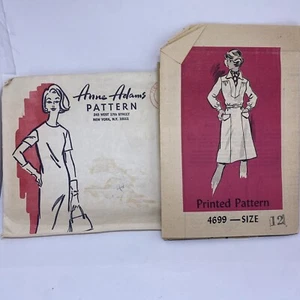 4699 Anne Adams Pattern 1974 DRESS Size 12. Uncut Vintage - Picture 1 of 4