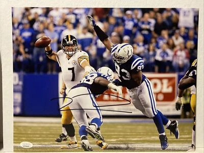 Foto firmada por Robert Mathis de los Indianapolis Colts 11x14 JSA Foto 1 de 4
