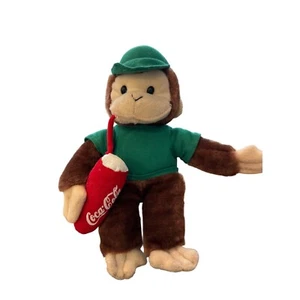 Coca-Cola Peluche Scimmia Giocattolo con Bevanda e Cappello Regalo Bambini da Collezione - Foto 1 di 6