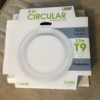 Feit Electric 22 W T9 8 in.   D Circline Fluorescent Bulb Cool White Circular - Image 1 of 2