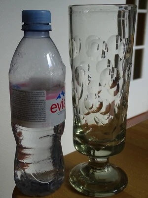 1 ANCIEN GRAND VERRE A ABSINTHE BIERE VERRE A PASTILLES SOUFFLER 19 EME ht 22 cm - Photo 1/4