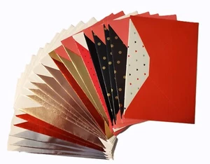 Envelopes w/ Inside Contrasting Lining Valentine Themed- 5X7 - Asst. pk. of 20 - Picture 1 of 4