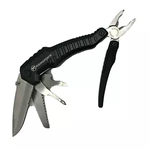 Kilimanjaro Magnus Ultimate Coltello Pieghevole Industriale Multiutensile con Custodia Nero - Foto 1 di 12