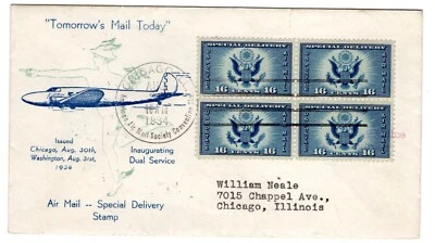 CE1 Special Delivery 16c FDC 1934 - Planty #35 Beverly Hills - Image 1 of 2