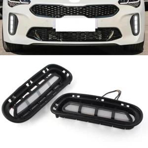 For Kia Stinger Daytime Running Light DRL Fog Lamp With Turn Signal Function - Picture 1 of 14