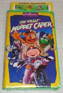 The Great Muppet Caper 1993 Jim Henson VHS Brand New Sealed w/ Collectible Watch - Picture 1 of 5