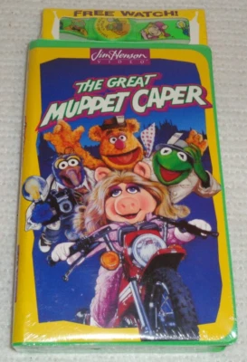 The Great Muppet Caper 1993 Jim Henson VHS Brand New Sealed w/ Collectible Watch - Image 1 of 4