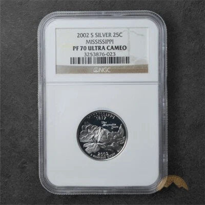 2002-S Proof Mississippi Silver State Quarter 25C - NGC PF70 UCAM - Image 1 of 2