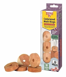 10 Rings, Effective Chemical-Free Clothing Moth and Larvae Repellent, 100% UK - Picture 1 of 4