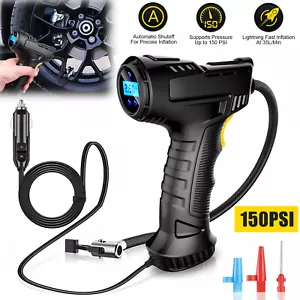 Car Air Tire Pump Inflator Compressor LED Digital Electric Portable 150PSI 12V - Picture 1 of 8
