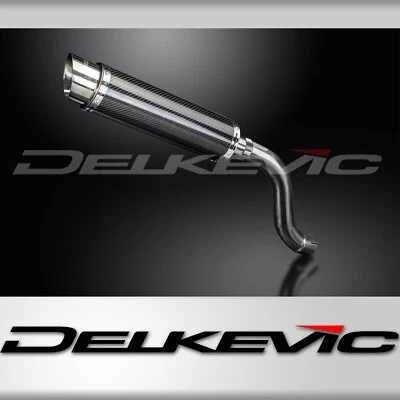 Triumph Daytona 955i 2001-2006 Kit de silenciador de escape de carbono redondo de 14" sin cordones Foto 1 de 4