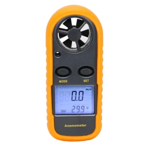 Digital LCD Air Wind Speed Anemometer Temperature Gauge Meter Tester Thermometer - Picture 1 of 5