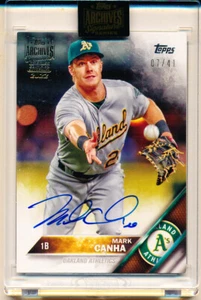 2022 Topps Archives Signature Series Mark Canha Auto - Picture 1 of 1