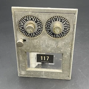#117 University of Virginia UVA Combination Lock Mailbox Post Office Metal Door - Picture 1 of 11